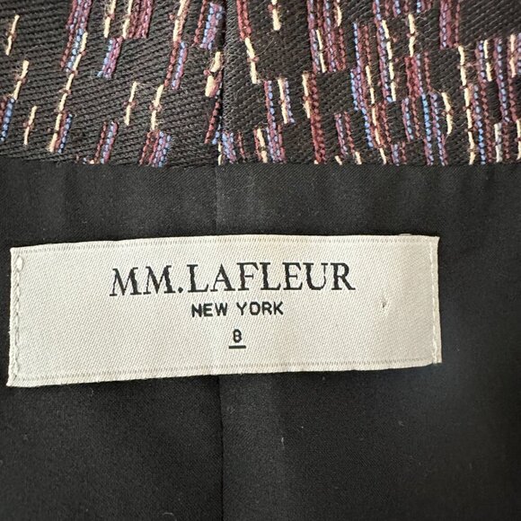 M.M. LaFleur V-Neck Cap Sleeve Felisa Dress Multicolor Womens Size 8 - Picture 15 of 16